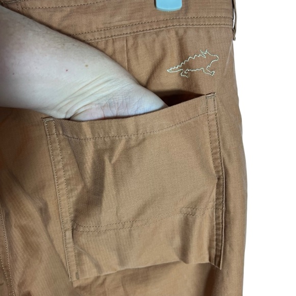 Horny Toad Khaki Tan Cropped Drawstring Cotton Blend Pants, Size 10 - Picture 8 of 14